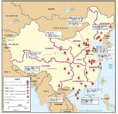 Chinese airfields