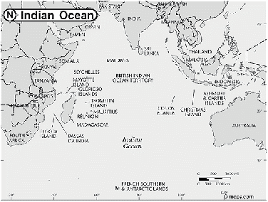Countries in Indian Ocean Zone