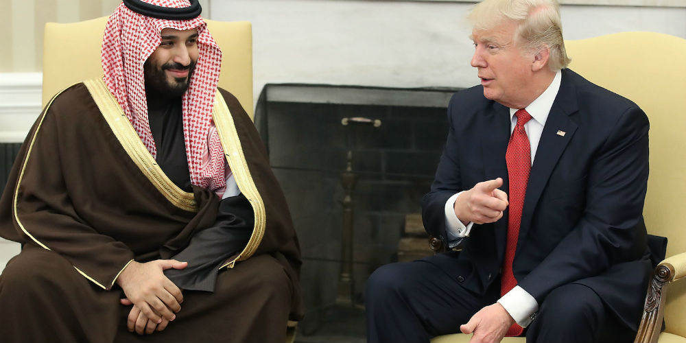 Saudi Crown Prince, Trump together staring at Syrian exit door